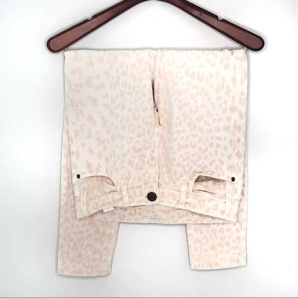 Current/Elliott Pink Leopard-print Skinny Jeans - Picture 3 of 5